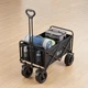 Складная тележка Lesko Z-BL01-19 Black для перевозки вещей продуктов походов в магазин садовая до 180 л - изображение 7