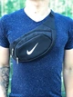 Бананка мужская Nike черная, сумка бананка через плечо мужская с белым логотипом - изображение 3