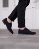 Туфлі чоловічі Derby NS 43 (27.5 см) Black Nubuck Leather (арт 1392) - изображение 1