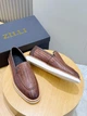 Мужские лоферы ZILLI Зили коричневые плетеные кожаные, 45 размер - изображение 7