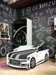 Ліжко машина ViorinaDEKO AUDI Q-7 003 PREMIUM 180*80 см з ортопедичним матрацом та підйомним механізмом біле - изображение 1