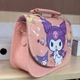 Сумка дитяча для дівчинки через плече з принтом Kuromi 17×13×6 см пудрова - зображення 2