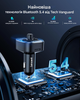 FM передавач для авто LENCENT T25M C3 Bluetooth 5.4 48W PD 30W QC3.0 18W 7 кольорів підсвітка hands-free USB TF - изображение 2