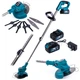 Коса акумуляторна безщіткова Rynor GrassHunter X156 PRO (21V, 3Ah) Тример Райнор зі штангою 105см + 2 АКБ - зображення 1