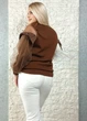 Джемпер з люрексом, фатином та кристалами коричневий di classe 24-2783 - M-XL - коричневий - изображение 5