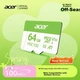 Карта памяти Acer 64GB microSD MSC100 /U3/V30/A1/C10 R 100MB/s / Write 30MB/s (BL.9BWWA.336) - изображение 2