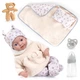 Lalka Bobas Bayer Reborn Baby z akcesoriami 38 cm Jasnoróżowa 93827AN (4003336421170) - obraz 1