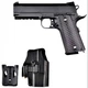Детский пистолет на пульках "Colt 1911 Rail" Galaxy G25+ металл черный с кобурой - изображение 3