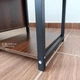Стелаж підлоговий 120×90×34 см із шафкою, етажерка з металевим каркасом та з полицями ЛДСП для дому, офісу, вітальні та кабінету, для зберігання книг, декору та документів Темний Горіх, YM-080-Walnut - зображення 9