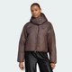 Жіночий пуховик ESS DOWN HOODED adidas KR9566 (XL) коричневий (4069996560901) - зображення 1