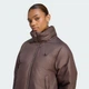 Жіночий пуховик ESS DOWN HOODED adidas KR9566 (XL) коричневий (4069996560901) - зображення 4