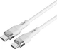 Кабель Make Type-C to Type-C 60W 1 м Silicone White (MCB-CS2WH) - изображение 4