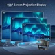 Смарт проектор Android 260 ANSI HD 720P V8 підтримка 4K wi-fi 6 Bluetooth Salange Home series Ultra портативний міні-проектор для дому і офісу домашній кінотеатр для фільмів і презентацій HDMI USB 180° поворот - зображення 3