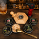 Набір для копчення коктейлів Bartending (смокер для віскі, бурбона, кави, коктейлів) у коробці, 4 баночки щепи, (світлий) - зображення 6