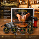 Набір для копчення напоїв Bartending Premium (смокер для віскі, бурбона, кави, коктейлів) 6 видів тріски + камені для віскі + турбо-запальничка у подарунковій коробці (коричневий) - изображение 1