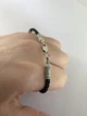 Шелковый браслет с серебряными вставками "Спаси и Сохрани" 3мм 21 - изображение 5