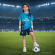 Форма футбольна дитяча Real Madrid 2026 Ronaldo 7 блакитна синя комплект футболка та шорти розмір 28 — зріст 150–155 см - изображение 4