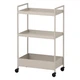Візок на колесах, бежевий, 50,5x30x83 см IKEA NISSAFORS 405.858.01 - изображение 1