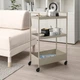 Візок на колесах, бежевий, 50,5x30x83 см IKEA NISSAFORS 405.858.01 - изображение 3