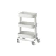 Візок на колесах, білий, 28x38x61 см IKEA RÅSKOG 005.867.89 - изображение 1