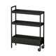 Візок чорний, 50,5x19x67 см IKEA NISSAFORS 106.029.82 - изображение 1