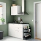 Візок чорний, 50,5x19x67 см IKEA NISSAFORS 106.029.82 - изображение 2