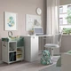 Візок-тумба, білий/сіро-зелений, 54x33 см IKEA ÖVNING 005.170.03 - изображение 2