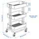 Візок з кришкою, білий, 35x45x77 см IKEA RÅSKOG / NORRÅVA 295.807.63 - изображение 3