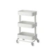 Візок на колесах, білий, 35x45x77 см IKEA RÅSKOG 305.867.83 - изображение 1