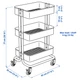Візок на колесах, білий, 35x45x77 см IKEA RÅSKOG 305.867.83 - изображение 6