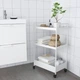 Візок на колесах білий, 50,5x30x83 см IKEA NISSAFORS 404.657.33 - изображение 4