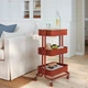 Візок з кришкою, червонувато-коричневий, 35x45x77 см IKEA RÅSKOG / NORRÅVA 996.222.36 - изображение 2