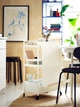 Візок на колесах білий, 50,5x30x83 см IKEA NISSAFORS 404.657.33 - изображение 11
