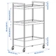 Візок, світло-зелений, 50,5x30x83 см IKEA NISSAFORS 106.067.82 - изображение 12