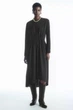 Сукня жіноча COS asymmetric gathered-waist midi dress 1194527001 S Чорний - зображення 1