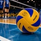 Профессиональный тренировочный волейбольный мяч Mikasa MVA200 из микрофибры и полиуретана, мягкий жёлто-синий мяч размером № 5 для игры в зале и на улице - изображение 5