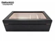 Х'юмідор для 50-75 сигар Black Mahogany Showcase з висувною скринькою - изображение 4