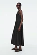 Сукня жіноча COS contrast-panel maxi dress 1238139002 L Чорний - зображення 3