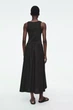 Сукня жіноча COS contrast-panel maxi dress 1238139002 L Чорний - зображення 4