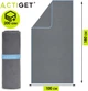 Полотенце микрофибра Actiget Спортивное 180 x 100 см Темно-серое (ACT0190) - изображение 14