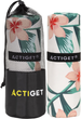 Полотенце микрофибра Actiget Спортивное 180 x 100 см Белое с зеленым (ACT0197) - изображение 1