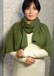Палантин кашеміровий в'язаний хакі Cashmere 18-18831 - зелений - One size - изображение 2