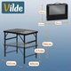 Стіл туристичний Vilde 489389 розкладний 2в1 60 x 40 x 27/56 см Чорний (5900670121539) - зображення 7