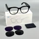 Смарт-окуляри Smart AI Glasses M89S з фото та відеозйомкою 8MP-камера + 2 комплекта додаткових лінз - изображение 1