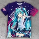 Чоловіча футболка «Hatsune Miku Expressive Vibes» M Чорний (I000144) - зображення 1