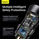 Автомобільний зарядний пристрій Baseus Golden Contactor Max Dual 60W - зображення 8