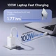 Зарядное устройство Baseus EnerFill 100 Вт 3 порта Белый (P10182102213-00) - изображение 5