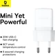 Зарядное устройство Baseus Palm Fast Charger 1C 20 Вт с кабелем USB-C - Lightning 1 м Белый (E0116400) - изображение 5