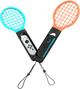 Uchwyt Yaxo na Joy-Con Tennis Pro Set do NS/NS2 Inferno Pomarańczowy/Niebieski (YGTPSJCH01CM) - obraz 5
