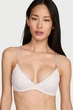 Комплект белья: бюстгальтер push-up и трусики стринг Victoria's Secret 80B/M Молочный (150938) - изображение 2